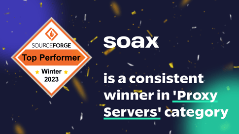 SOAX Wins the Winter 2023 Top Performer Award