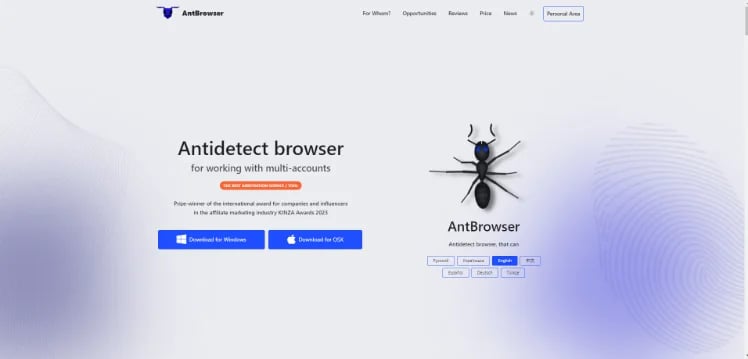 Antbrowser - homepage_small