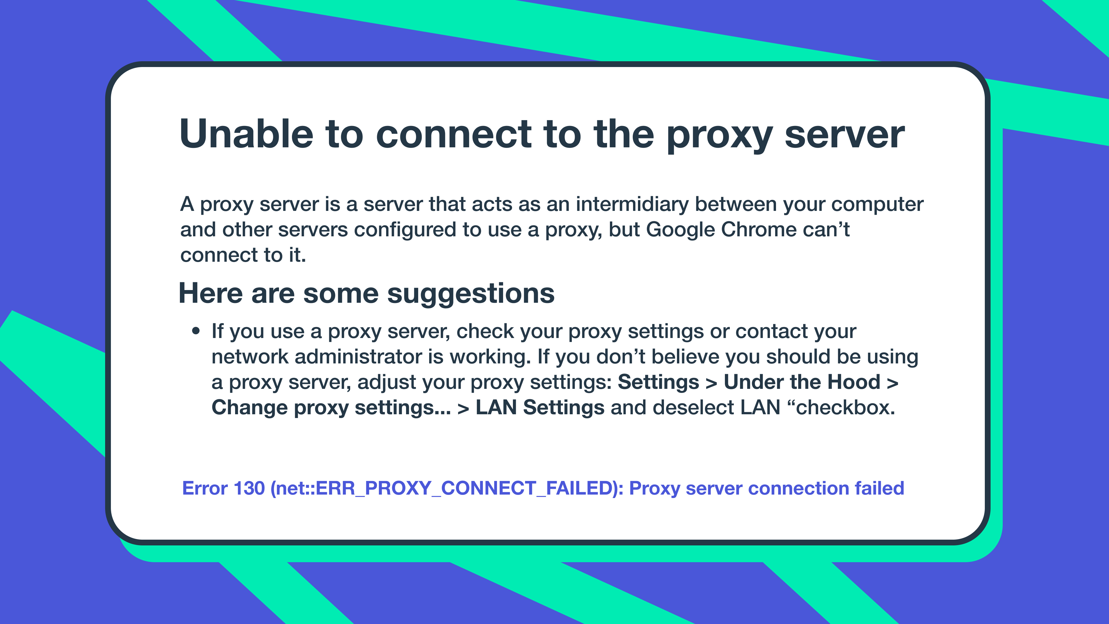 The Main Proxy Error Codes and How to Fix Them - Proxyway