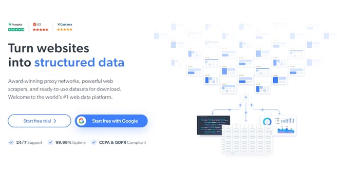 brightdata homepage