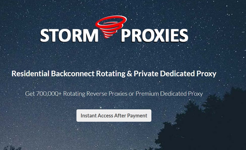 storm proxies homepage